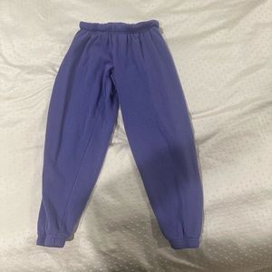 Katie J NYC purple sweatpants.